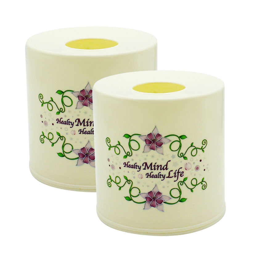 Cute Round Tissue Holder Pack of 2