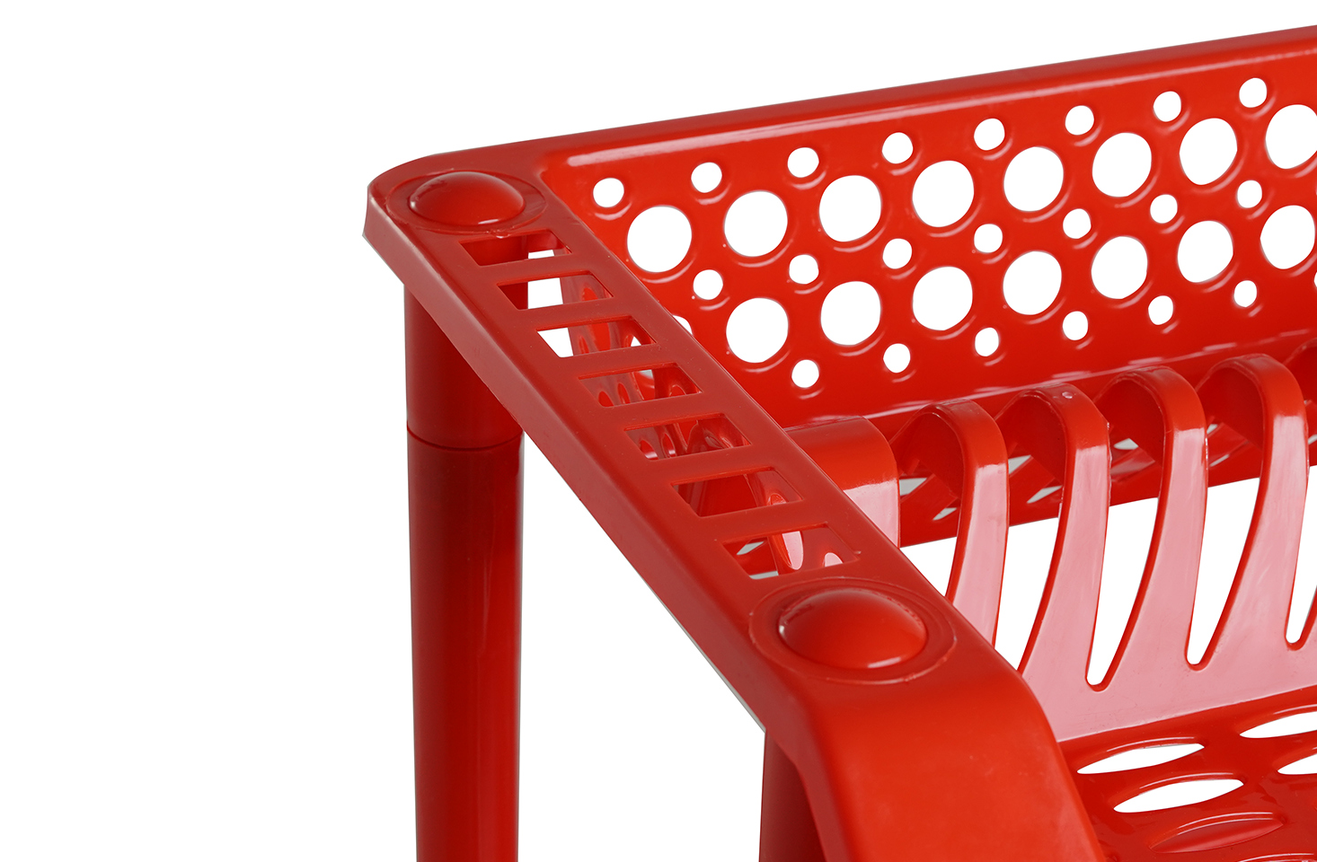 Plastic Dish Rack 3 Tier | Kitchen Plate & Utensil Organizer - Red - Malik Mart P190