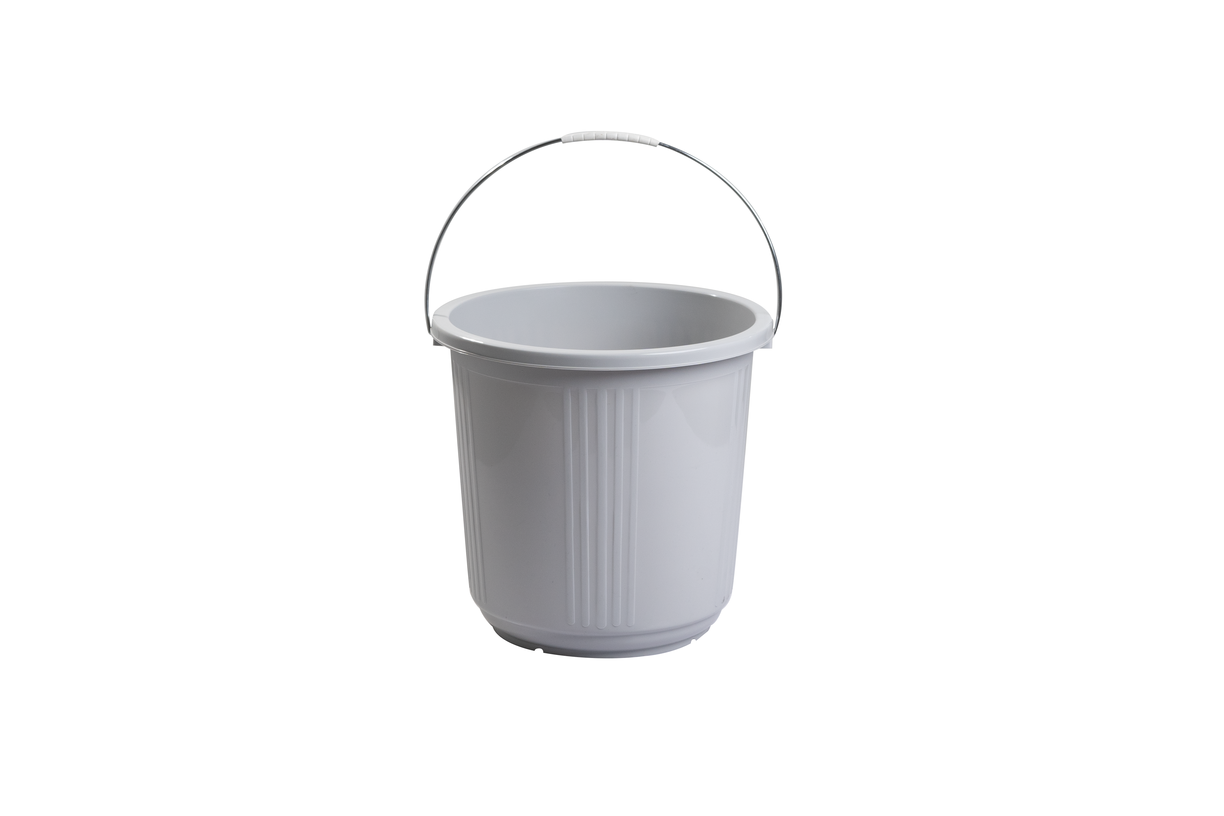 Durable Plastic Water Bucket 37L | Multipurpose Household Bucket with Color Variants Grey - Malik Mart P178