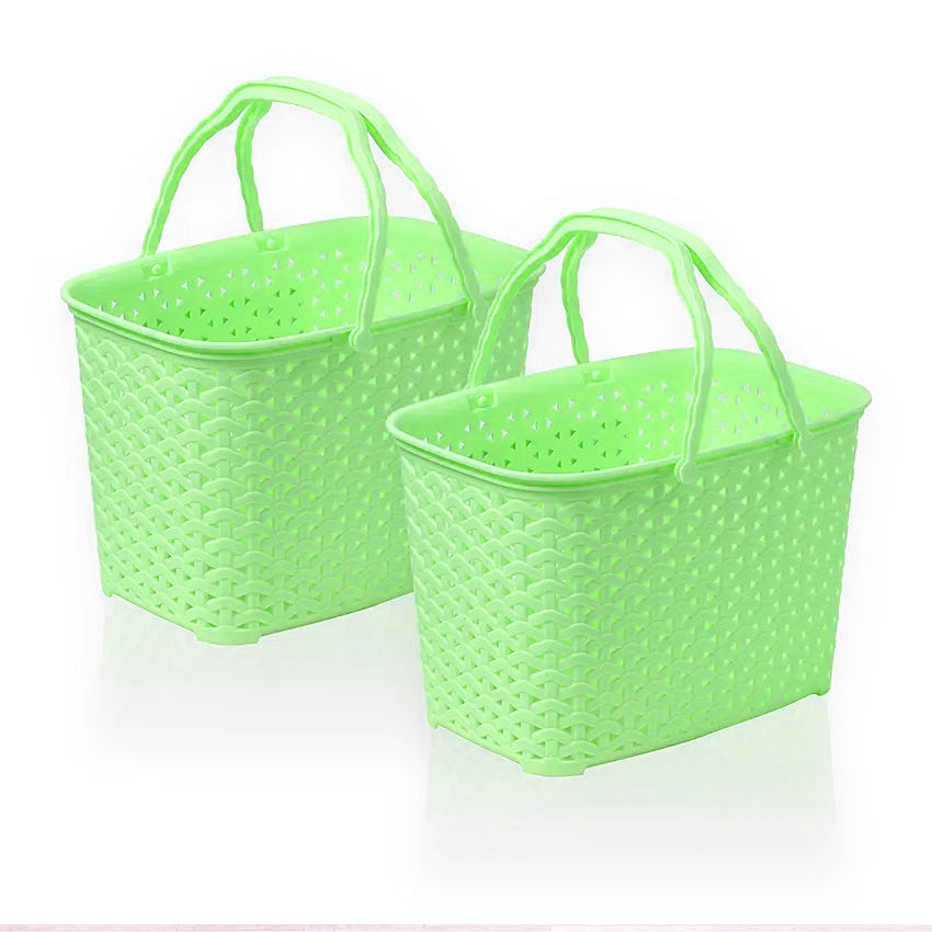 Grace Basket Model 1 Pack of 2 Multi-Purpose Storage Basket - Lightweight Home, Kitchen, Bathroom & Closet Organizer