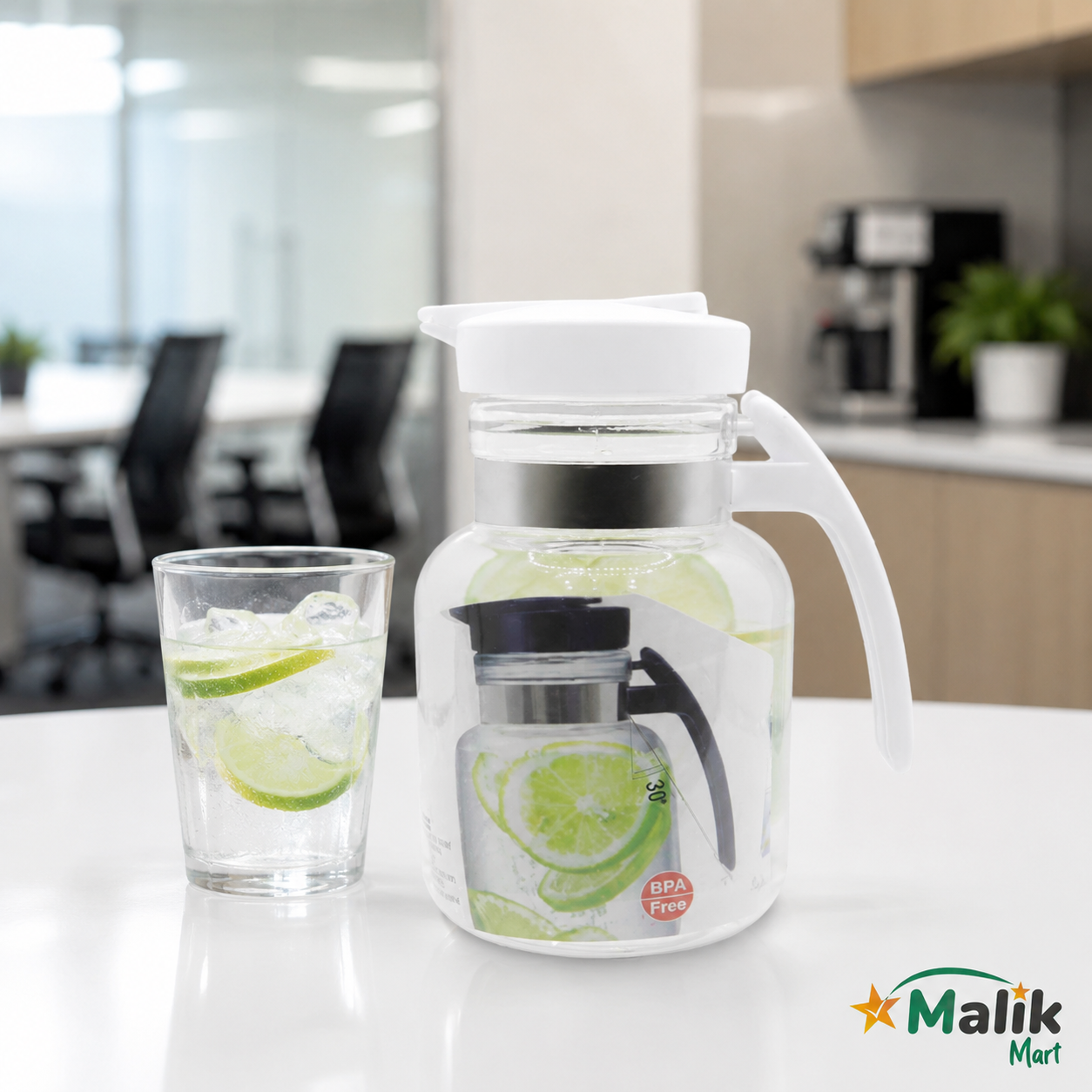 Novel Plastic Water Jug Pack of 2 | 2.1L, 3.1L & 3.6L Kitchen Serving Jug