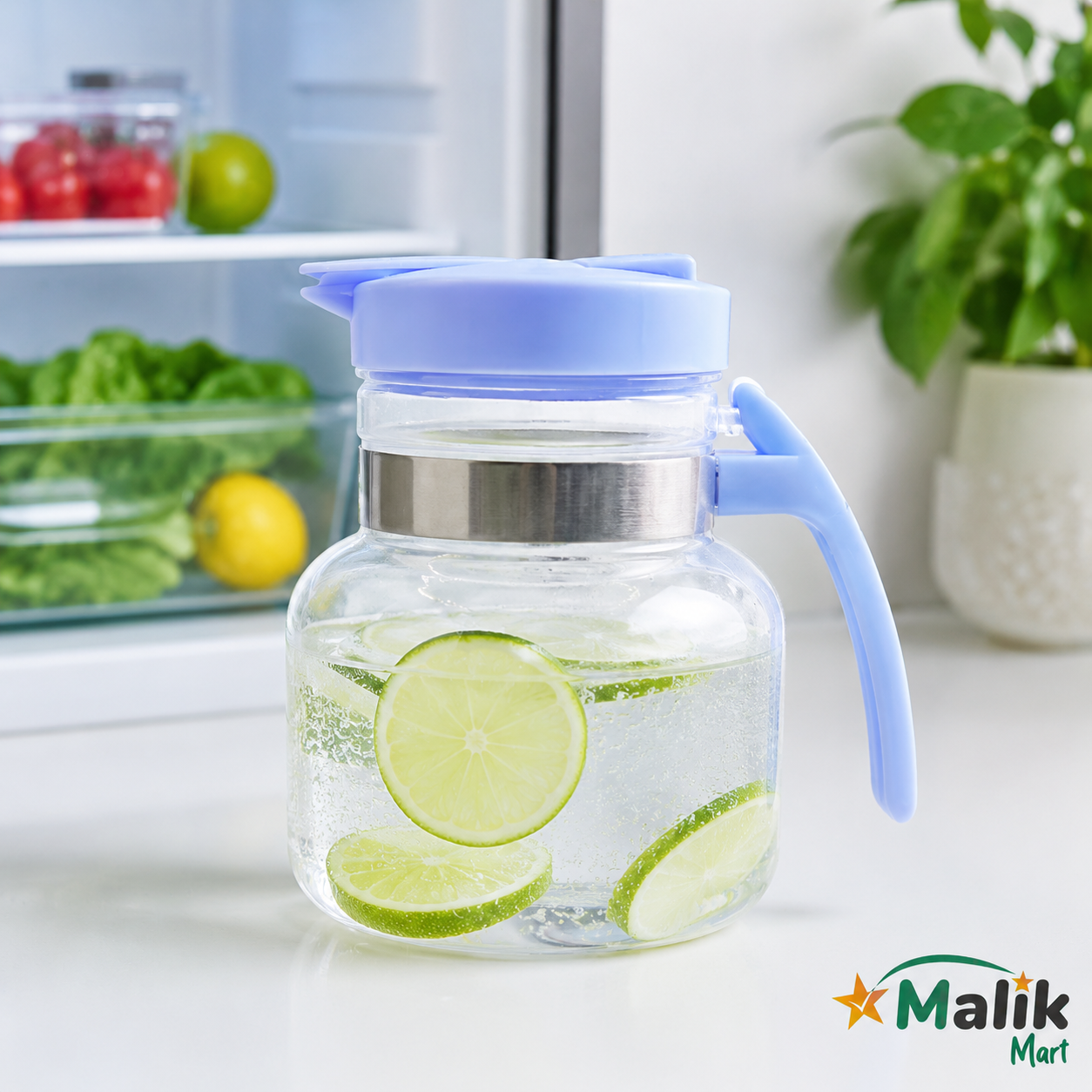 Novel Plastic Water Jug Pack of 2 | 2.1L, 3.1L & 3.6L Kitchen Serving Jug