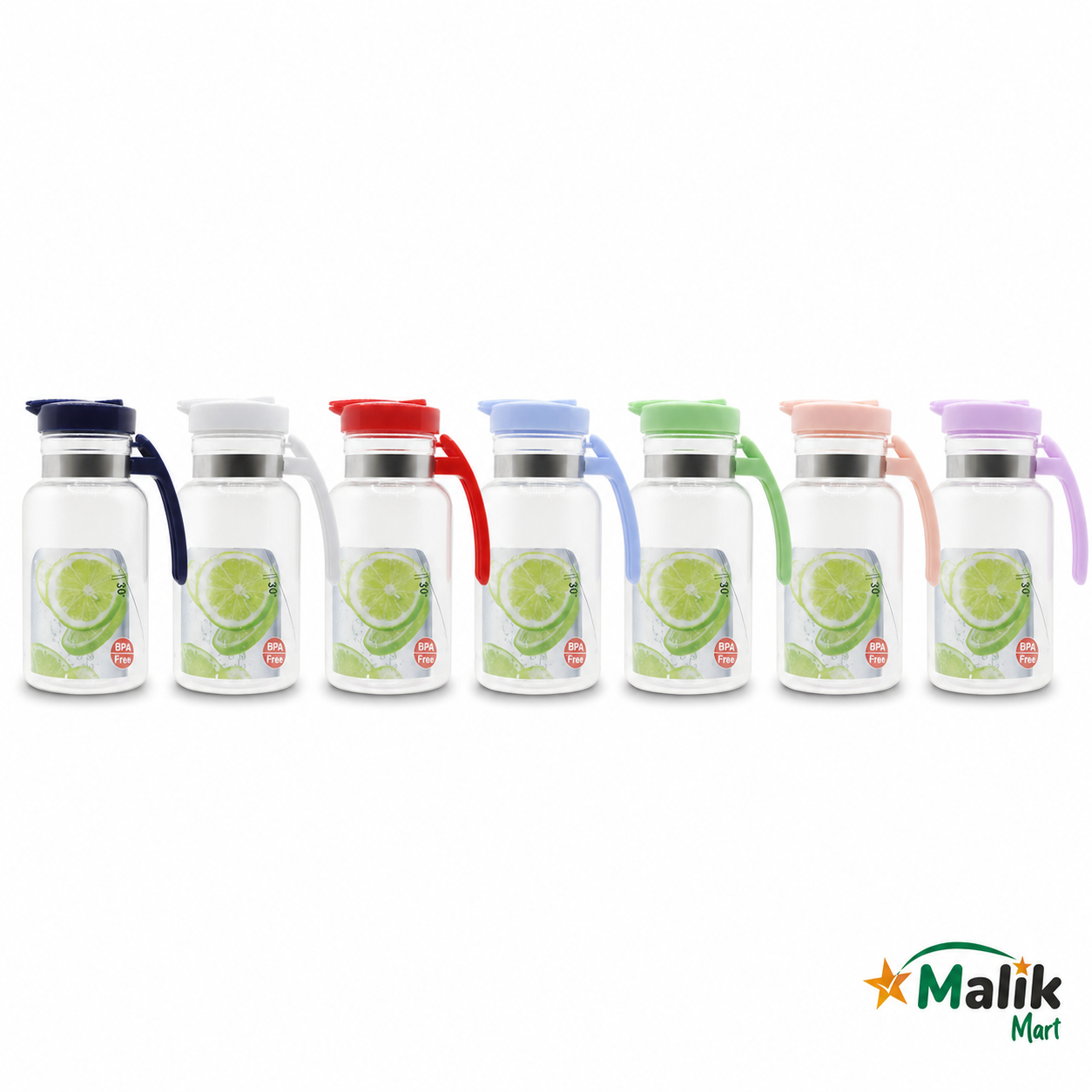 Novel Plastic Water Jug Pack of 2 | 2.1L, 3.1L & 3.6L Kitchen Serving Jug