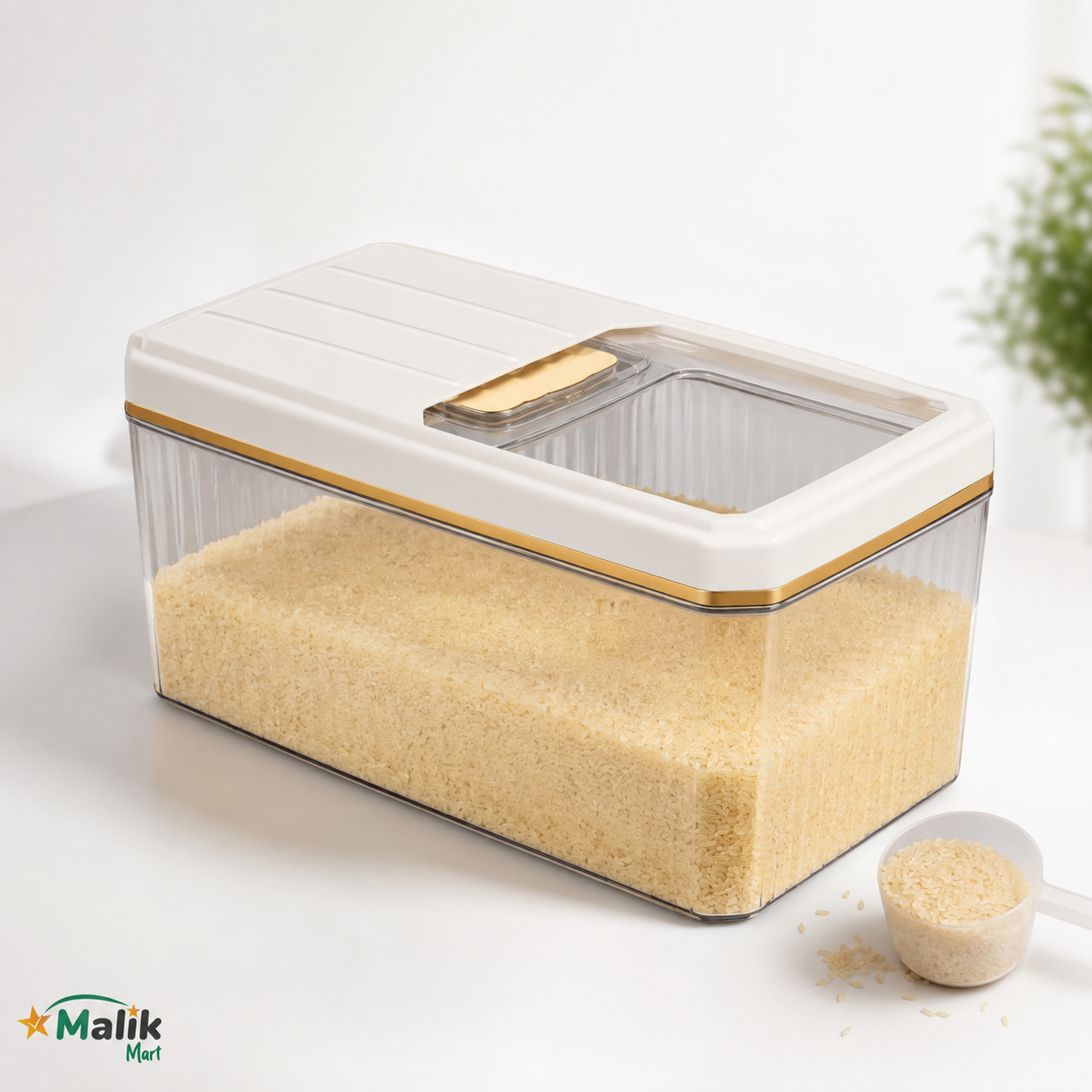 Maxy Plastic Food Storage Container 12L | Large Kitchen Pantry Box with Lid