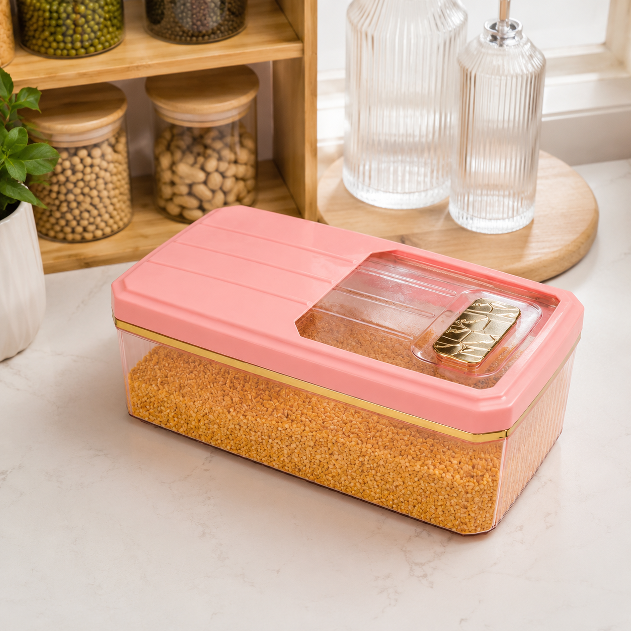 Maxy Plastic Food Storage Container 7L | Kitchen Pantry Box with Secure Lid