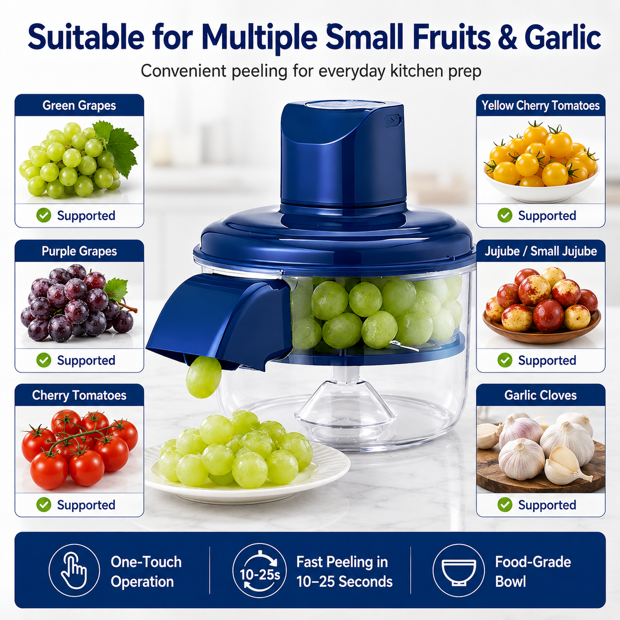 Automatic Electric Fruit & Vegetable Peeler – QuickPeel Kitchen Peeling Machine