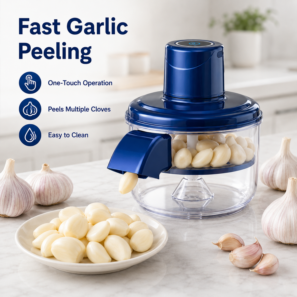 Automatic Electric Fruit & Vegetable Peeler – QuickPeel Kitchen Peeling Machine