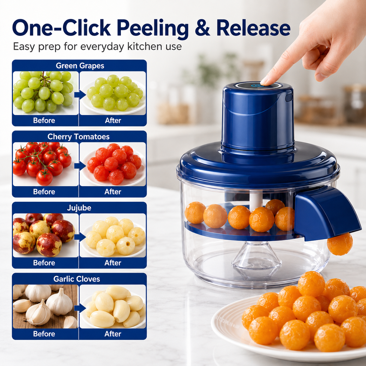 Automatic Electric Fruit & Vegetable Peeler – QuickPeel Kitchen Peeling Machine