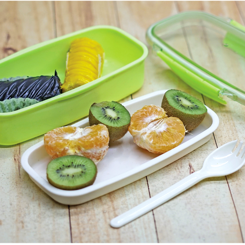 Jimmy Lunch Box Model 1 - Kids School Lunch Box with Spork, Portable Hand Carry Design and Secure Lid