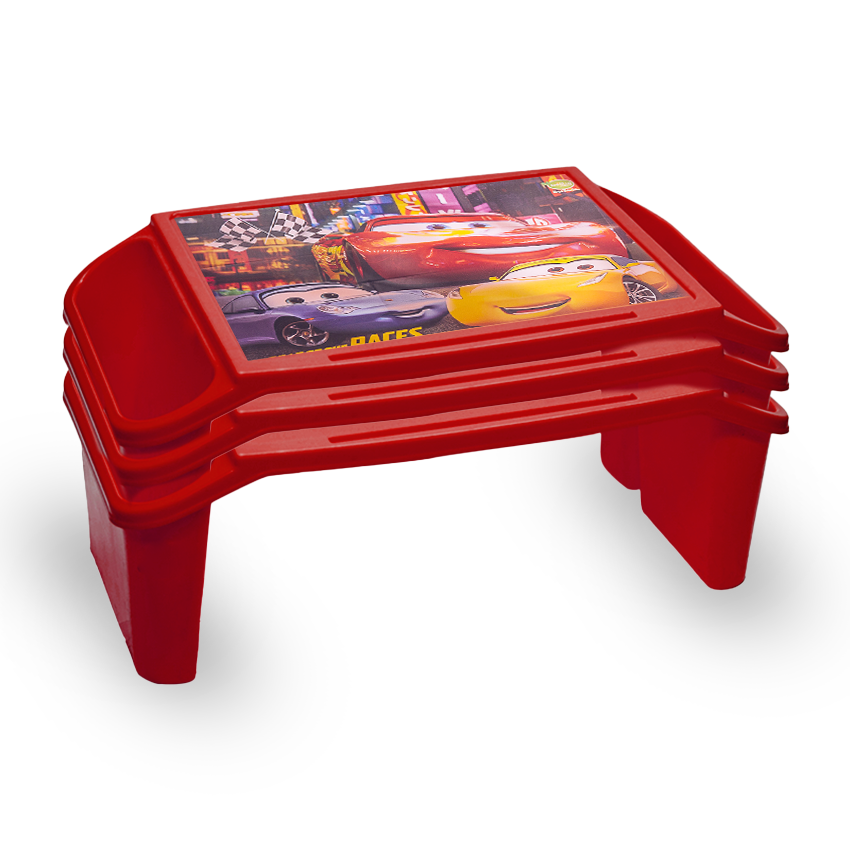 Kiddy Book Table Pack of 3 with sticker Durable Kids Stool Set - Lightweight Multipurpose Seating for Home, Study & Play Area
