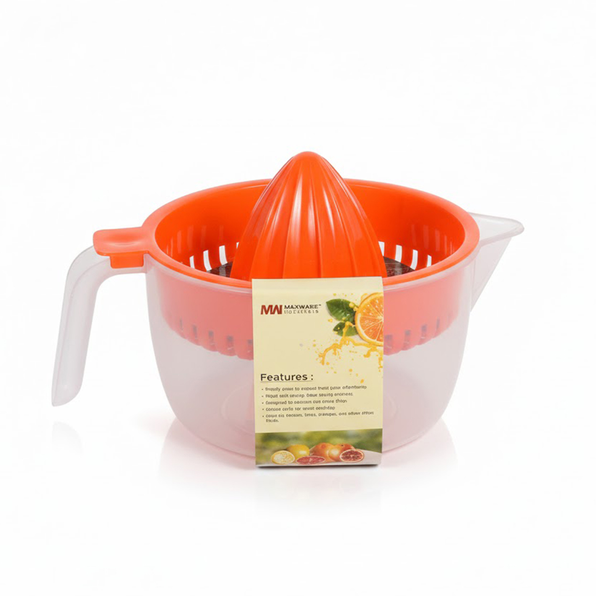 Citrus Squeezer 450ml Manual Lemon and Orange Juicer with Measuring Cup