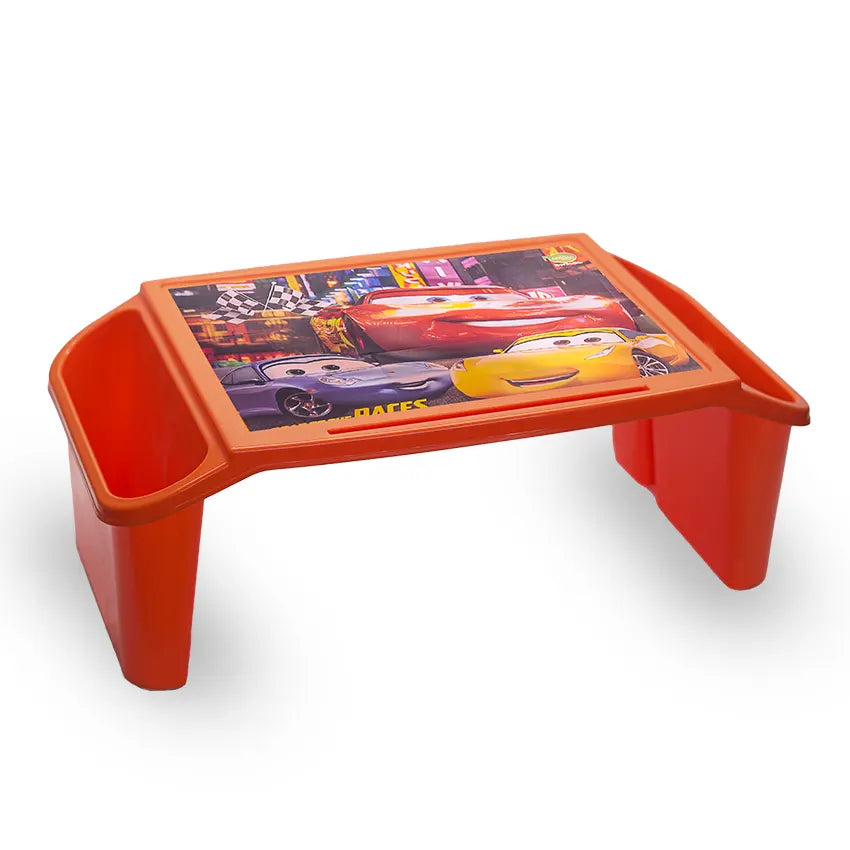 Kiddy Book Table with sticker Kids Study Table with Sticker - Lightweight Activity Table for Reading, Writing & Play - Orange