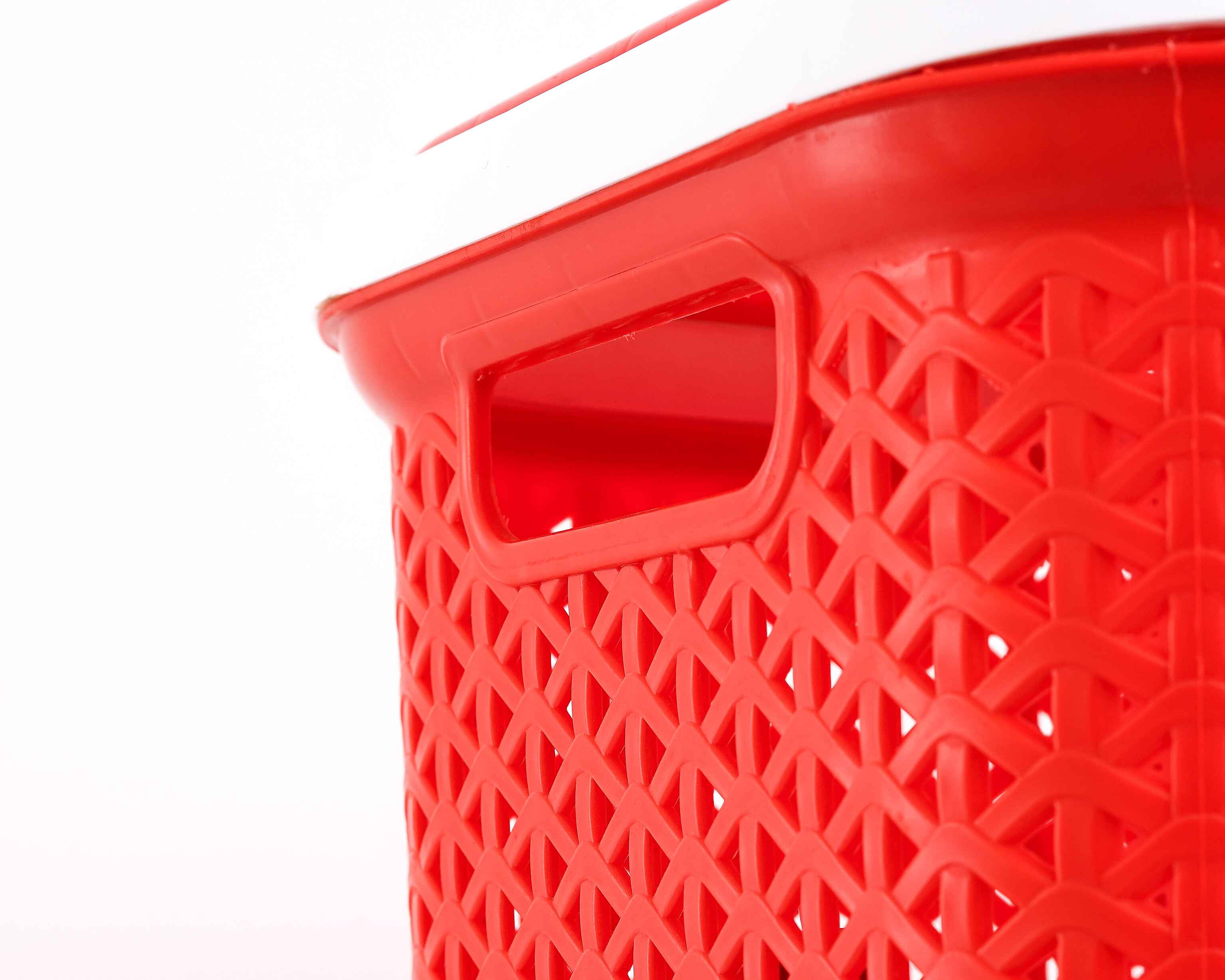 Grace Plastic Laundry Basket | Clothes Storage & Laundry Organizer - Brown - Malik Mart P201