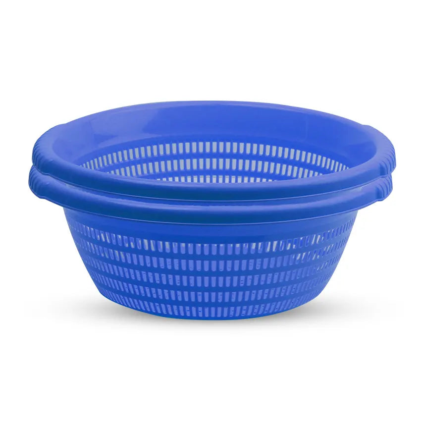 Veggie Basket 2 Piece Set - Multipurpose Plastic Vegetable, Fruit, Bread and Kitchen Storage Basket